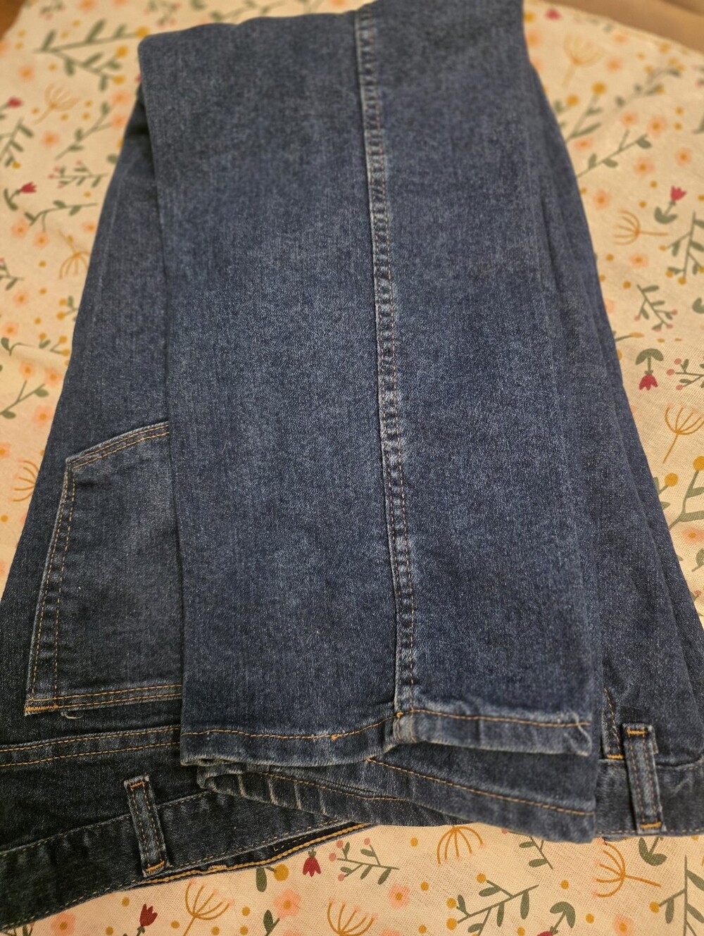 Wrangler Men's Straight Leg Blue Denim Jeans